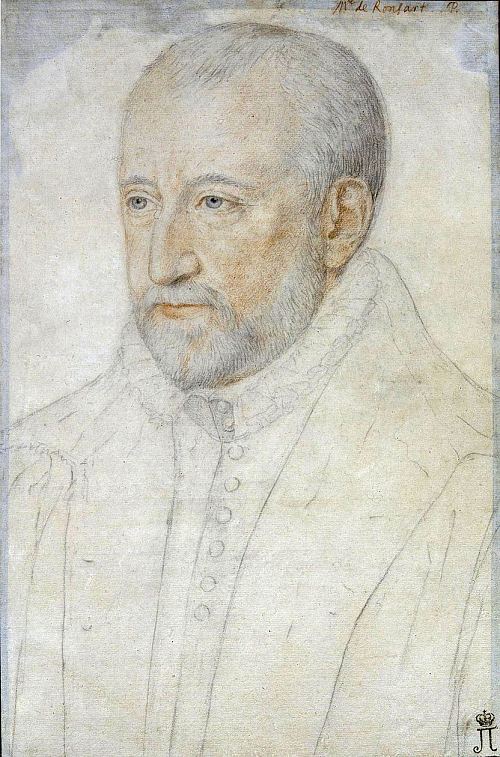 Pierre de Ronsard vers 1580. Dessin de Benjamin Foulon (1551-1612)