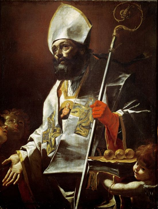 Saint Nicolas de Bari. Peinture de Mattia Preti (vers 1655)