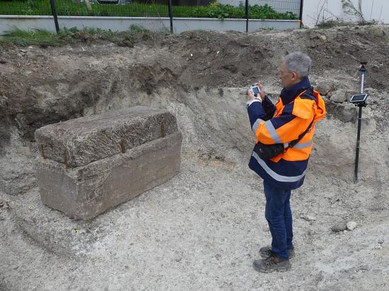 Relevé photogrammétrique du sarcophage