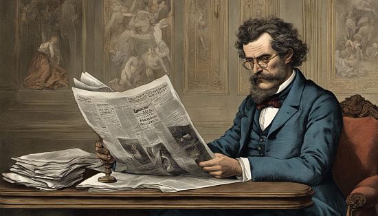 Un lecteur du XIXe siècle friand de journaux