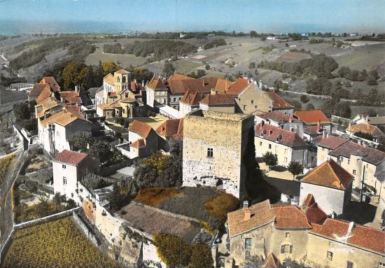 Vue aérienne de Semur-en-Brionnais