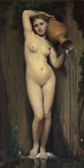 La Source. Peinture de Jean-Auguste-Dominique Ingres (1856)