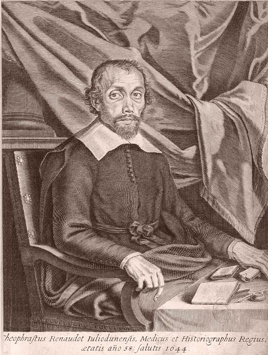 Théophraste Renaudot, fondateur de la Gazette de France, le plus ancien des journaux publiés en France Théophraste Renaudot, fondateur de la Gazette de France, le plus ancien des journaux publiés en France