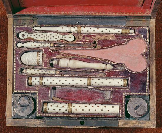 Trousse d'instruments pour vaccinations, vers 1820