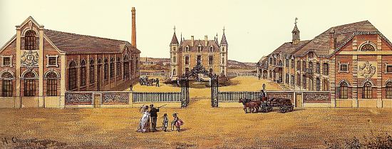 L'usine de la Villette, à Blois, en 1872