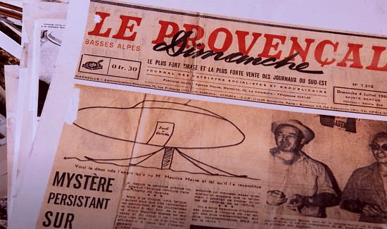 La soucoupe de Valensole fait la Une de la presse locale