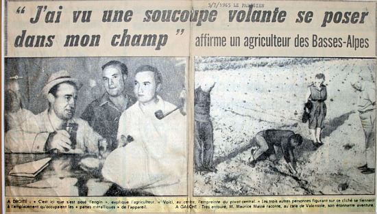 La soucoupe de Valensole fait la Une de la presse locale, mais va rapidement devenir planétaire