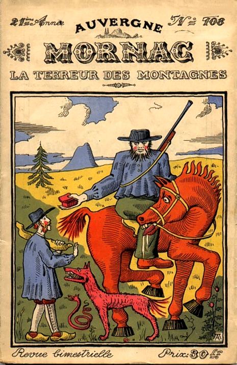 Victor Mornac. Couverture du numéro 108 (1er janvier 1944) des Cahiers bimestriels d'études régionales d'Auvergne