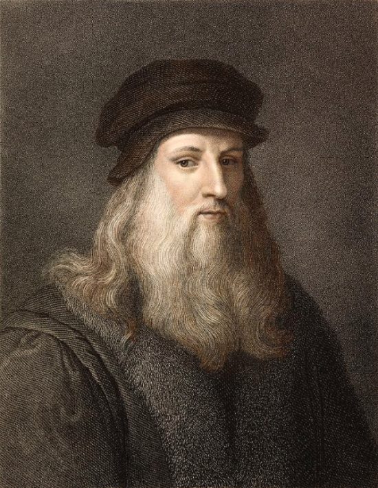 Léonard de Vinci. Autoportrait (colorisé ultérieurement)