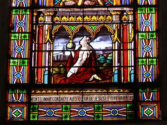 La collégiale Sainte-Croix : représentation de la ville de Montélimar