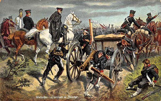 L'arrivée de Blücher lors de la bataille de Waterloo