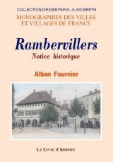 RAMBERVILLERS Notice historique