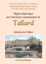 TALLARD (Notice historique sur l'ancienne communauté de)