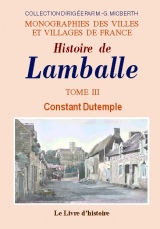 LAMBALLE (Histoire de) - Volume III