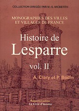LESPARRE (Histoire de) - Volume II