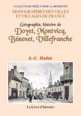 DOYET, MONTVICQ, BÉZENET, VILLEFRANCHE (Géographie, (...)