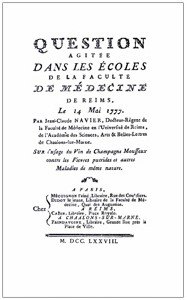 CHAMPAGNE (Usage du vin de)