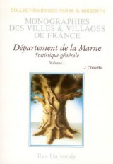 MARNE - Tome I (Statistique générale)