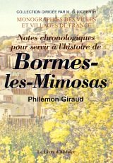 BORMES (Notes chronologiques pour servir à l'histoire de)